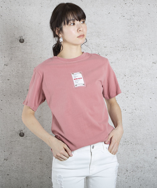 lala Born（ララボーン）の「lalaBorn/タグデザインTシャツ（Tシャツ/カットソー・レディース・ホワイト/ブラック/パープル/ピンク・FREE）」の8枚目の写真