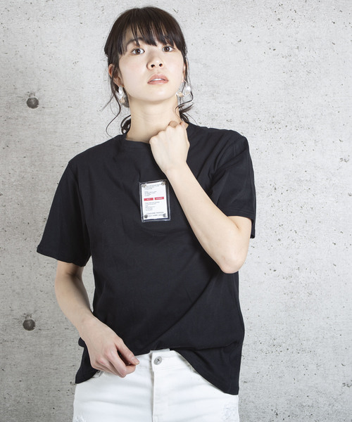 lala Born（ララボーン）の「lalaBorn/タグデザインTシャツ（Tシャツ/カットソー・レディース・ホワイト/ブラック/パープル/ピンク・FREE）」の11枚目の写真