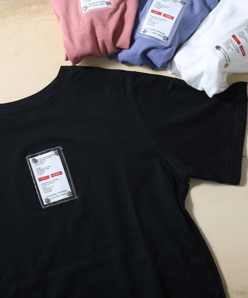 lala Born(ララボーン)の「lalaBorn/タグデザインTシャツ(Tシャツ/カットソー・レディース・ホワイト/ブラック/パープル/ピンク・FREE)」の13枚目の写真