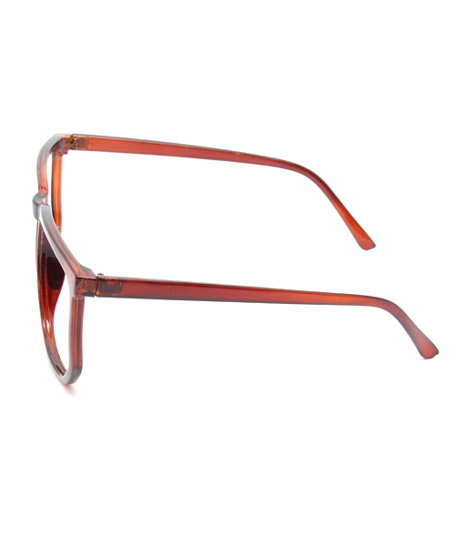 WEGO（ウィゴー）の「WEGO/ウェリントンタイプ(レンズ無し)（メガネ・メンズ・ブラック/ブラウン/ブラウン系その他・FREE）」の6枚目の写真