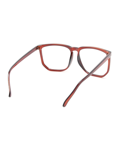 WEGO（ウィゴー）の「WEGO/ウェリントンタイプ(レンズ無し)（メガネ・メンズ・ブラック/ブラウン/ブラウン系その他・FREE）」の5枚目の写真