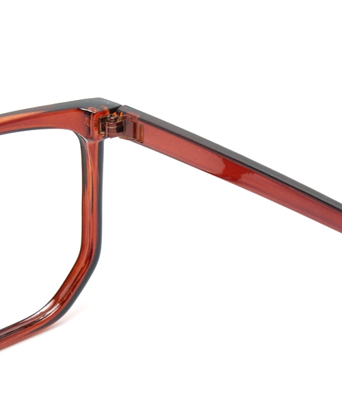 WEGO（ウィゴー）の「WEGO/ウェリントンタイプ(レンズ無し)（メガネ・メンズ・ブラック/ブラウン/ブラウン系その他・FREE）」の10枚目の写真