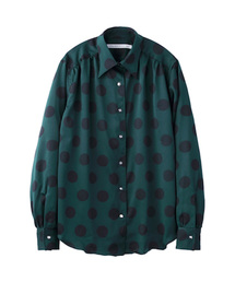 DOT GATHERED BLOUSE