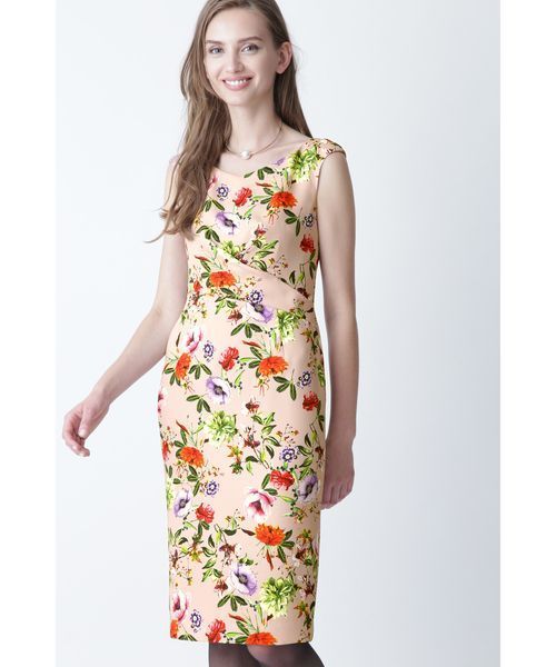 セール フローラルプリントクロスタックワンピース ワンピース Pinky Dianne ピンキーアンドダイアン のファッション通販 Zozotown