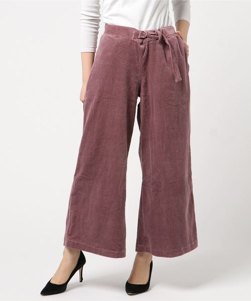 OLD BETTY'S（オールドベティーズ）の「Sucker Corduroy Gaucho Pants /コーデュロイ ガウチョ パンツ（その他パンツ・レディース・ネイビー/ラベンダー・FREE）」の5枚目の写真