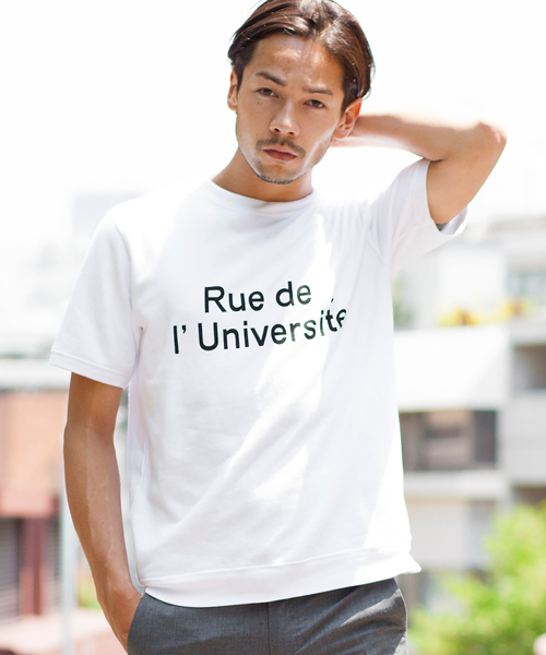 BEAUTY&YOUTH UNITED ARROWS（ビューティーアンドユースユナイテッドアローズ）の「BY スウェット ロゴ ショートスリーブ（Tシャツ/カットソー・メンズ・ホワイト/グレー/ネイビー・SMALL/LARGE/X-LARGE/MEDIUM）」の2枚目の写真