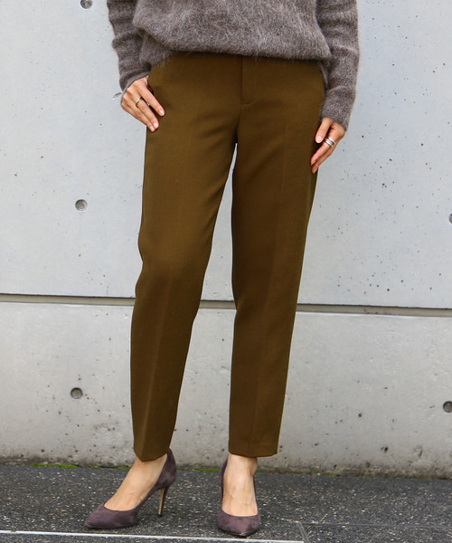 Liesse（リエス）の「センタープレスパンツ（その他パンツ・レディース・ブラック/カーキ・S/M）」の2枚目の写真