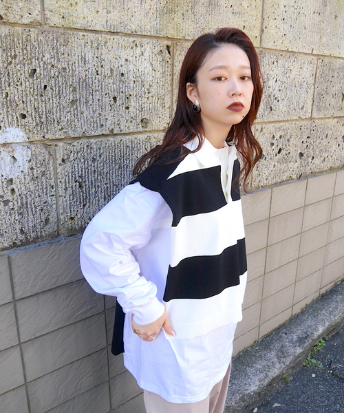 SUPERTHANKS（スーパーサンクス）の「ポンチョベスト（ユニセックス）（ベスト・メンズ・ホワイト/ブラック/ホワイト×ブラック/グリーン系その他/ベージュ×ブラック・SMALL/MEDIUM/LARGE）」の11枚目の写真