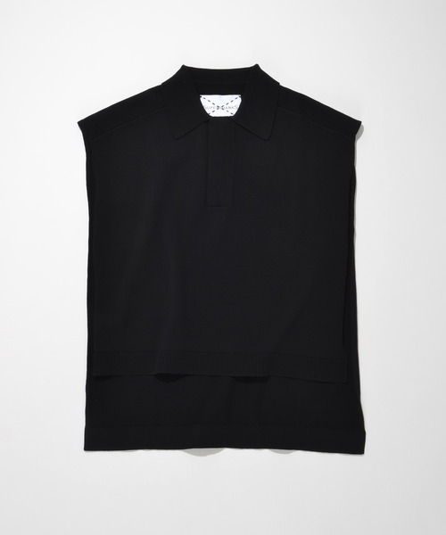 SUPERTHANKS（スーパーサンクス）の「ポンチョベスト（ユニセックス）（ベスト・メンズ・ホワイト/ブラック/ホワイト×ブラック/グリーン系その他/ベージュ×ブラック・SMALL/MEDIUM/LARGE）」の6枚目の写真