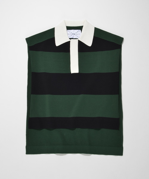 SUPERTHANKS（スーパーサンクス）の「ポンチョベスト（ユニセックス）（ベスト・メンズ・ホワイト/ブラック/ホワイト×ブラック/グリーン系その他/ベージュ×ブラック・SMALL/MEDIUM/LARGE）」の12枚目の写真