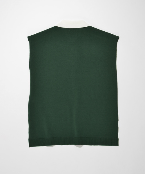 SUPERTHANKS（スーパーサンクス）の「ポンチョベスト（ユニセックス）（ベスト・メンズ・ホワイト/ブラック/ホワイト×ブラック/グリーン系その他/ベージュ×ブラック・SMALL/MEDIUM/LARGE）」の9枚目の写真