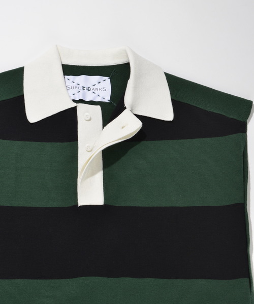 SUPERTHANKS（スーパーサンクス）の「ポンチョベスト（ユニセックス）（ベスト・メンズ・ホワイト/ブラック/ホワイト×ブラック/グリーン系その他/ベージュ×ブラック・SMALL/MEDIUM/LARGE）」の14枚目の写真