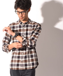 AMERICAN RAG CIE | AMEICAN RAG CIE ブロックチェックシャツ 107-ANB-M142-SH047(シャツ/ブラウス)