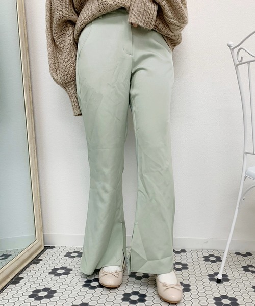 apres jour(アプレジュール)の「フレアパンツ【ZOZOTOWN限定アイテム】(その他パンツ・レディース・ブラック/アイボリー/ベージュ/モカ/ミント/グリーン系その他・SMALL/MEDIUM)」の5枚目の写真
