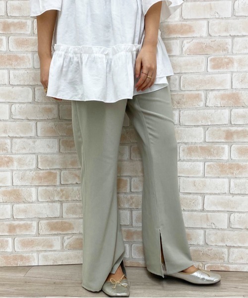 apres jour(アプレジュール)の「フレアパンツ【ZOZOTOWN限定アイテム】(その他パンツ・レディース・ブラック/アイボリー/ベージュ/モカ/ミント/グリーン系その他・SMALL/MEDIUM)」の12枚目の写真