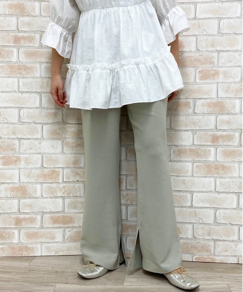 apres jour(アプレジュール)の「フレアパンツ【ZOZOTOWN限定アイテム】(その他パンツ・レディース・ブラック/アイボリー/ベージュ/モカ/ミント/グリーン系その他・SMALL/MEDIUM)」の13枚目の写真
