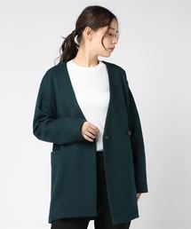 Mhairi マイリ レディース ノーカラージャケット サイズ38 グリーン Mhairi マイリ レディース ノーカラージャケット サイズ38 グリーン