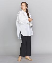 BEAUTY&YOUTH UNITED ARROWS | BY コットンタイプライターワイドスキッパーネックシャツ(シャツ/ブラウス)