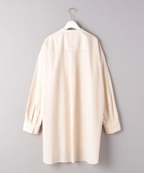 BEAUTY&YOUTH UNITED ARROWS（ビューティーアンドユースユナイテッドアローズ）の「BY コットンタイプライターワイドスキッパーネックシャツ（シャツ/ブラウス・レディース・その他1/ライトピンク/ホワイト・FREE）」の16枚目の写真