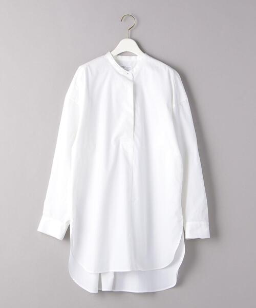 BEAUTY&YOUTH UNITED ARROWS（ビューティーアンドユースユナイテッドアローズ）の「BY コットンタイプライターワイドスキッパーネックシャツ（シャツ/ブラウス・レディース・その他1/ライトピンク/ホワイト・FREE）」の20枚目の写真