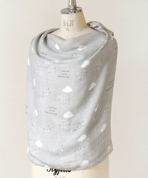 10mois(ディモワ)の「【10mois】 SWADDLE bamboo(スワドルバンブー)(おくるみ・キッズ・ピンク/ライトグレー/ホワイト・FREE)」の3枚目の写真