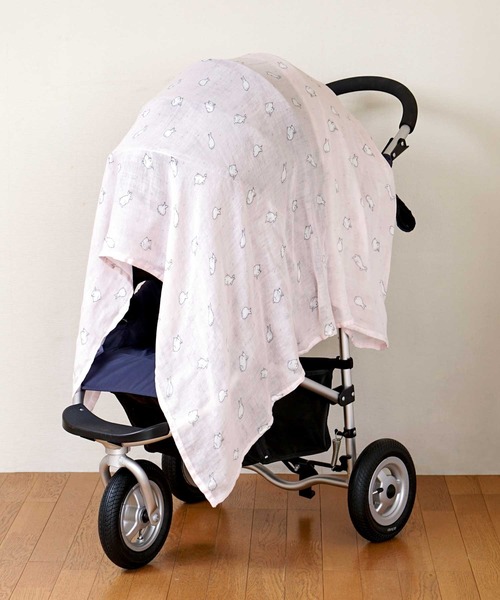 10mois(ディモワ)の「【10mois】 SWADDLE bamboo(スワドルバンブー)(おくるみ・キッズ・ピンク/ライトグレー/ホワイト・FREE)」の10枚目の写真