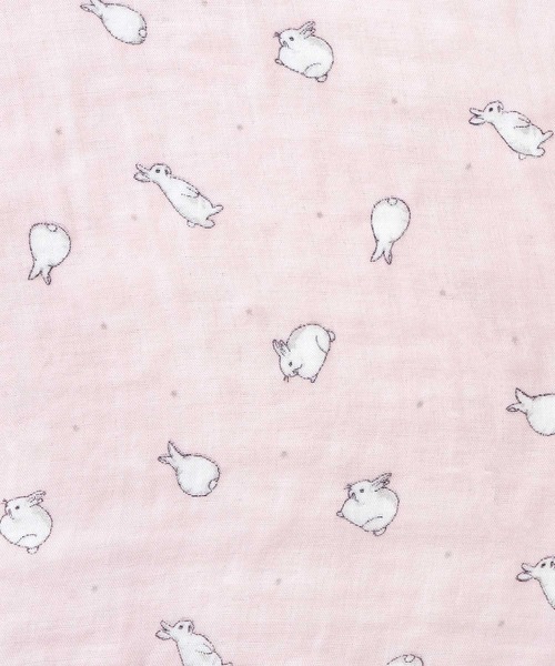 10mois(ディモワ)の「【10mois】 SWADDLE bamboo(スワドルバンブー)(おくるみ・キッズ・ピンク/ライトグレー/ホワイト・FREE)」の7枚目の写真