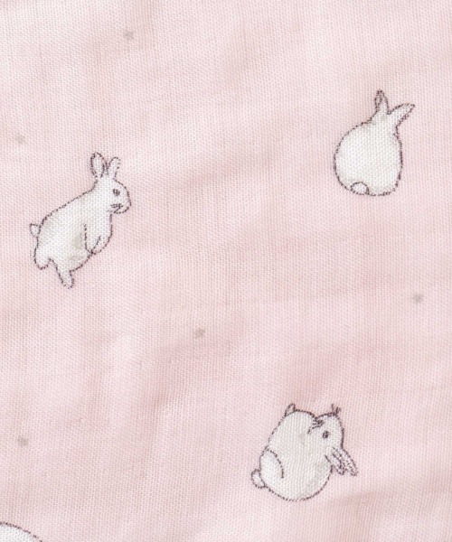 10mois(ディモワ)の「【10mois】 SWADDLE bamboo(スワドルバンブー)(おくるみ・キッズ・ピンク/ライトグレー/ホワイト・FREE)」の5枚目の写真