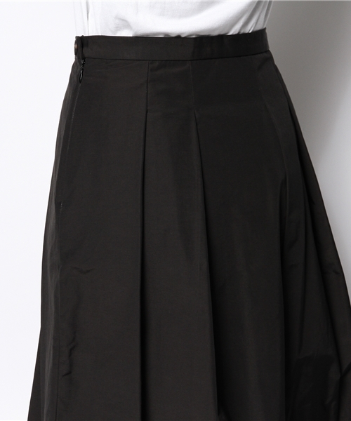 NANO universe(ナノユニバース)の「タックミディフレアスカート(スカート・レディース・ブラック/キャメル/グリーン・FREE)」の7枚目の写真