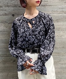 PAGEBOY | モノトーンフラワー2WAYDカンブラウス(シャツ/ブラウス)