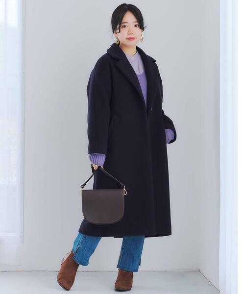 green label relaxing（グリーンレーベルリラクシング）の「FFC W/CA Vネック プルオーバー ニット（ニット/セーター・レディース・オフホワイト/モカ/パープル/ライトブルー・FREE）」の20枚目の写真