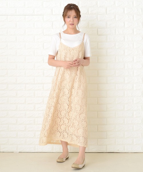 5th Special Dressレースデザインキャミワンピース サイズ1 セール】レースデザインキャミワンピースドレス（ワンピース