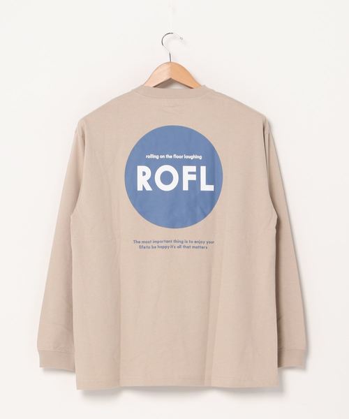 WEGO（ウィゴー）の「WEGO/ROFLサークルロゴプリントロンT（Tシャツ/カットソー・レディース・ホワイト/ベージュ・LARGE/MEDIUM/SMALL）」の6枚目の写真