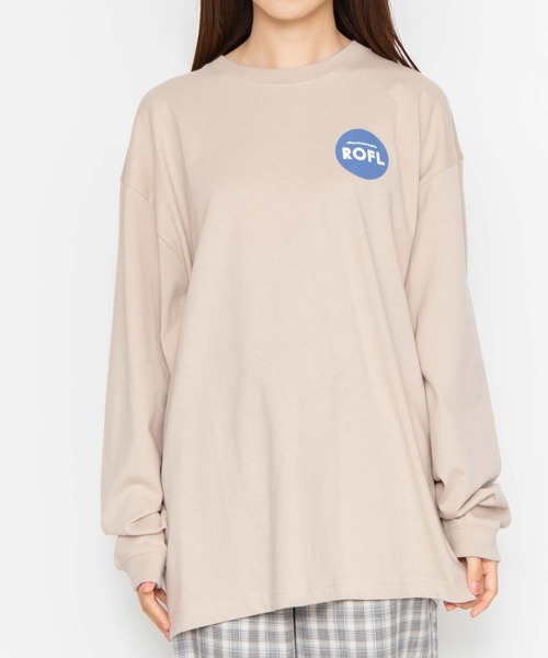 WEGO（ウィゴー）の「WEGO/ROFLサークルロゴプリントロンT（Tシャツ/カットソー・レディース・ホワイト/ベージュ・LARGE/MEDIUM/SMALL）」の10枚目の写真