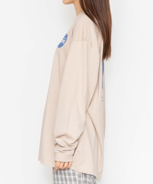 WEGO（ウィゴー）の「WEGO/ROFLサークルロゴプリントロンT（Tシャツ/カットソー・レディース・ホワイト/ベージュ・LARGE/MEDIUM/SMALL）」の12枚目の写真