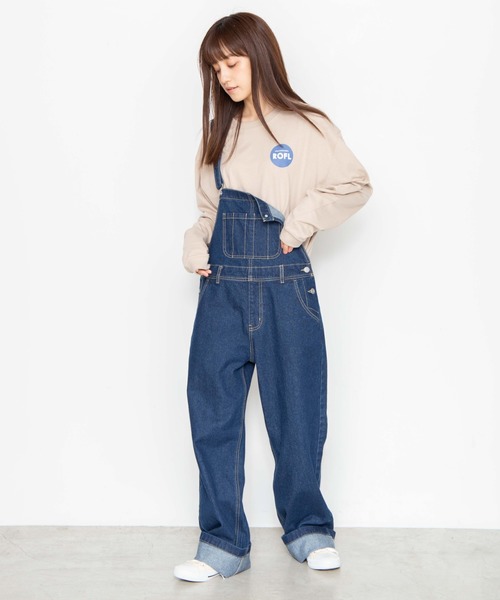 WEGO（ウィゴー）の「WEGO/ROFLサークルロゴプリントロンT（Tシャツ/カットソー・レディース・ホワイト/ベージュ・LARGE/MEDIUM/SMALL）」の7枚目の写真