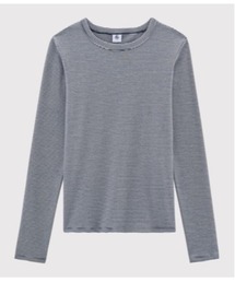 PETIT BATEAU | ミラレクルーネック長袖Ｔシャツ(Tシャツ/カットソー)