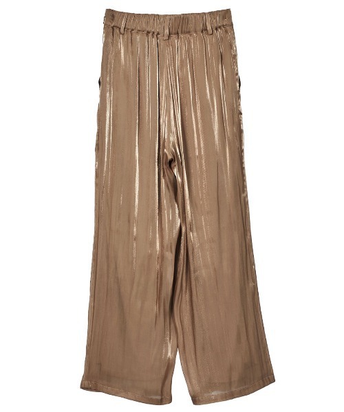 AMERI（アメリ）の「GLOSSY TUCK PANTS（デニムパンツ）」 - WEAR 