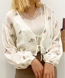2WAYフラワー刺繍ブラウス【ZOZOTOWN限定アイテム】