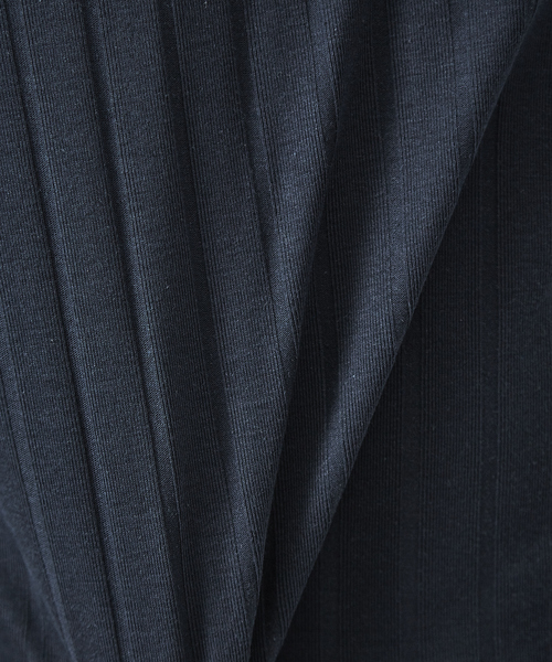 ABAHOUSE GRAY(アバハウスグレイ)の「【展開店舗限定】汗染軽減 針抜リブ Vネック長袖 Tシャツ(Tシャツ/カットソー・メンズ・ホワイト/グレイッシュベージュ/ネイビー/ブラック・46/48)」の10枚目の写真