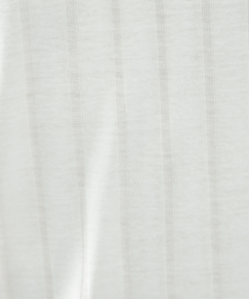 ABAHOUSE GRAY(アバハウスグレイ)の「【展開店舗限定】汗染軽減 針抜リブ Vネック長袖 Tシャツ(Tシャツ/カットソー・メンズ・ホワイト/グレイッシュベージュ/ネイビー/ブラック・46/48)」の17枚目の写真