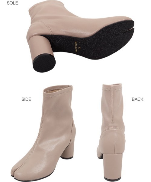 KOBE LETTUCE（コウベレタス）の「足袋ストレッチブーツ（ブーツ・レディース・ベージュ/キャメル/モカ/ブラック・L/LL/M/S）」の12枚目の写真