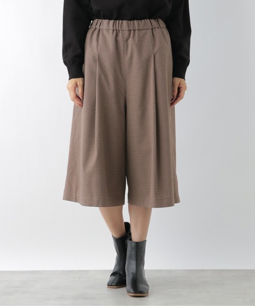 LEPSIM（レプシィム）の「ムジチェックキュロットパンツ　895621（その他パンツ・レディース・ブラック/グレー系その他/ブラウン系その他・FREE/TALL）」の3枚目の写真