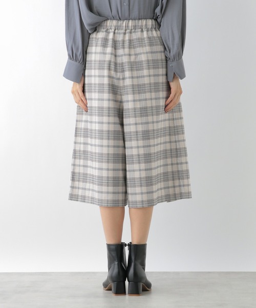 LEPSIM（レプシィム）の「ムジチェックキュロットパンツ　895621（その他パンツ・レディース・ブラック/グレー系その他/ブラウン系その他・FREE/TALL）」の9枚目の写真