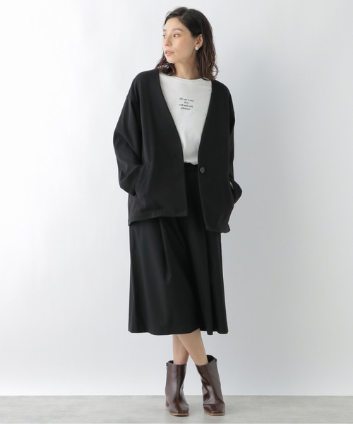 LEPSIM（レプシィム）の「ムジチェックキュロットパンツ　895621（その他パンツ・レディース・ブラック/グレー系その他/ブラウン系その他・FREE/TALL）」の4枚目の写真