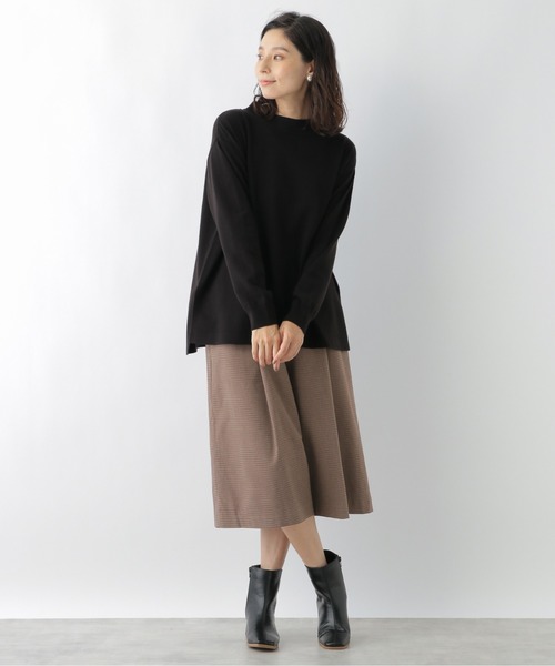 LEPSIM（レプシィム）の「ムジチェックキュロットパンツ　895621（その他パンツ・レディース・ブラック/グレー系その他/ブラウン系その他・FREE/TALL）」の6枚目の写真