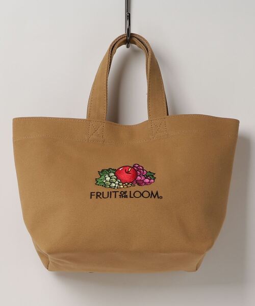 FRUIT OF THE LOOM(フルーツオブザルーム)の「FRUIT OF THE LOOM EMB LUNCH TOTE(トートバッグ・レディース・ミント/オフホワイト/ブラウン/ネイビー/オレンジ/ブラック・FREE)」の4枚目の写真