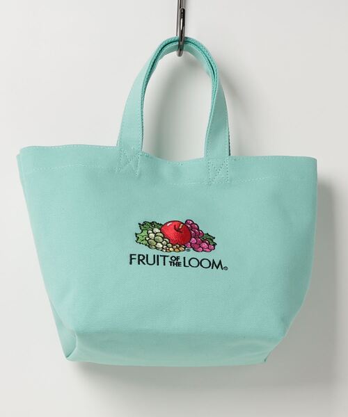 FRUIT OF THE LOOM(フルーツオブザルーム)の「FRUIT OF THE LOOM EMB LUNCH TOTE(トートバッグ・レディース・ミント/オフホワイト/ブラウン/ネイビー/オレンジ/ブラック・FREE)」の5枚目の写真