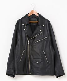 HYSTERIC GLAMOUR | ラムレザー オーバーサイズライダースコート(ライダースジャケット)