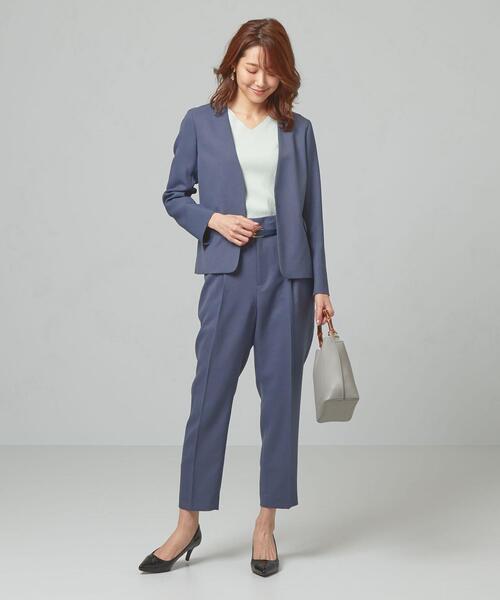 closet storyパウダリー カラーレスパンツスーツセットアップ手洗い可能 closet story（クローゼットストーリー）の「＜closet story
